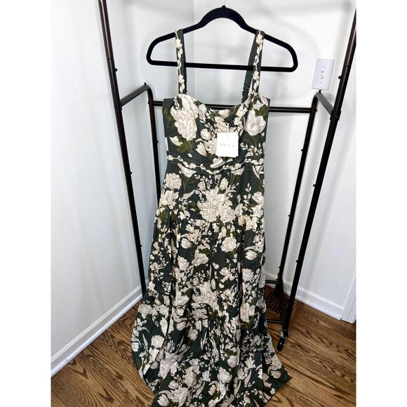 Agua by Agua Bendita Lima Gardenia Maxi Dress size M medium - Picture 3 of 9